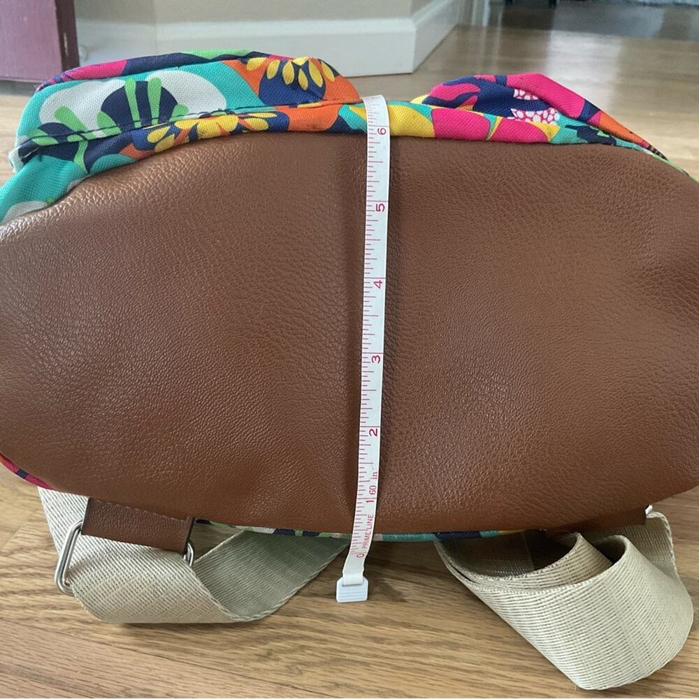 Lily Bloom Vibrant Flower Backpack Eco Friendly Drawstring Travel School Bag - Picture 8 of 12